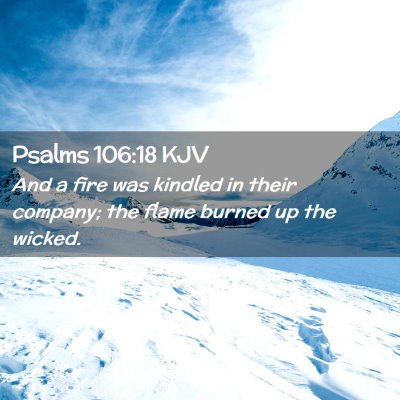 Psalms 106:18 KJV Free Bible Images