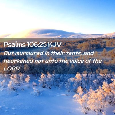 Psalms 106:25 KJV Free Bible Images