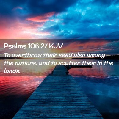 Psalms 106:27 KJV Free Bible Images