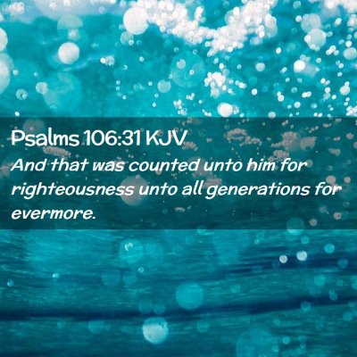 Psalms 106:31 KJV Free Bible Images