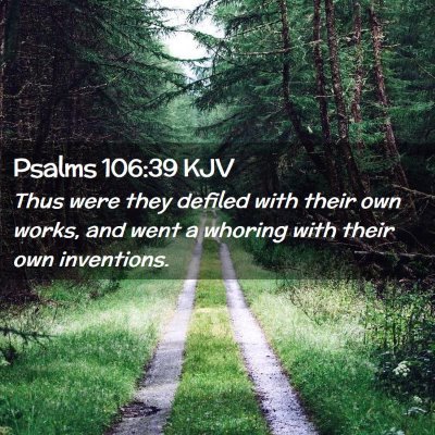 Psalms 106:39 KJV Free Bible Images