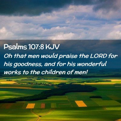 Psalms 107:8 KJV Free Bible Images