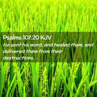 Psalms 107:20 KJV Free Bible Images