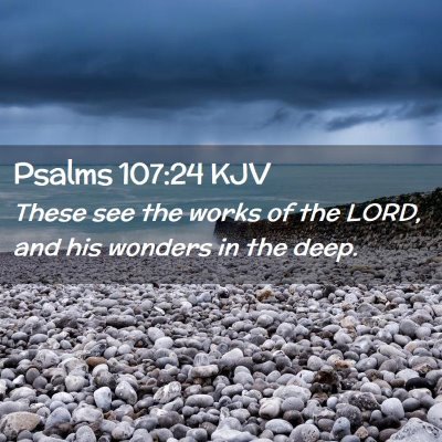 Psalms 107:24 KJV Free Bible Images