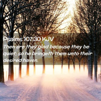 Psalms 107:30 KJV Free Bible Images