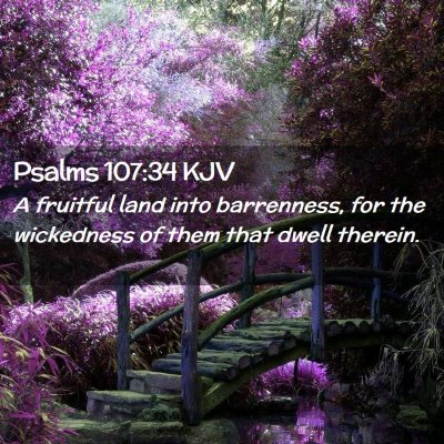 Psalms 107:34 KJV Free Bible Images