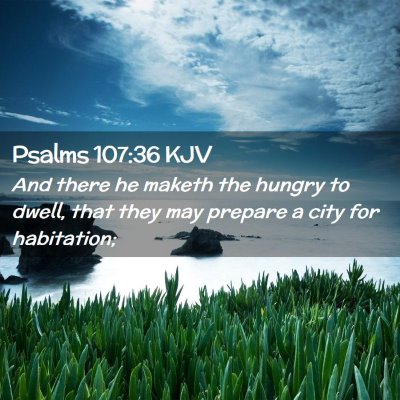 Psalms 107:36 KJV Free Bible Images