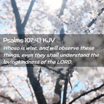 Psalms 107:43 KJV Free Bible Images