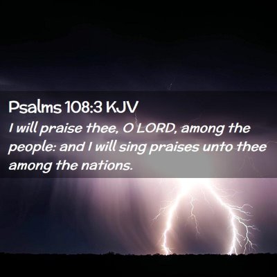 Psalms 108:3 KJV Free Bible Images