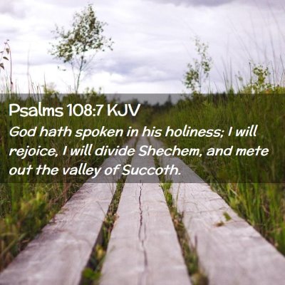 Psalms 108:7 KJV Free Bible Images