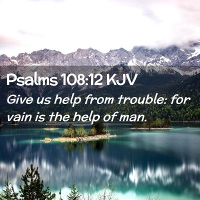 Psalms 108:12 KJV Free Bible Images