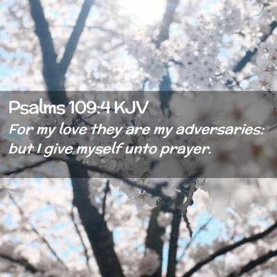 Psalms 109:4 KJV Free Bible Images