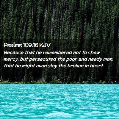 Psalms 109:16 KJV Free Bible Images