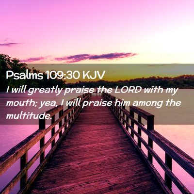 Psalms 109:30 KJV Free Bible Images