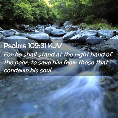 Psalms 109:31 KJV Free Bible Images