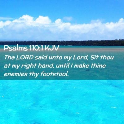 Psalms 110:1 KJV Free Bible Images