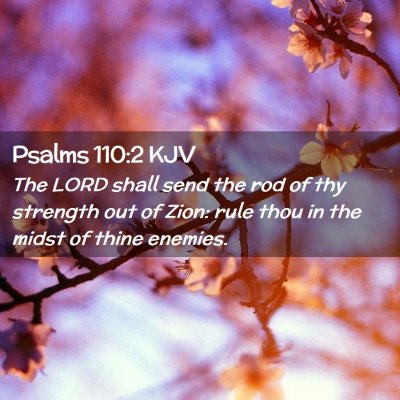 Psalms 110:2 KJV Free Bible Images