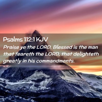 Psalms 112:1 KJV Free Bible Images