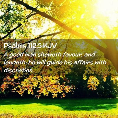 Psalms 112:5 KJV Free Bible Images