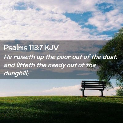 Psalms 113:7 KJV Free Bible Images