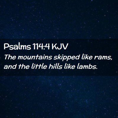 Psalms 114:4 KJV Free Bible Images