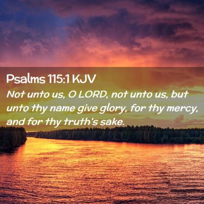 Psalms 115:1 KJV Free Bible Images