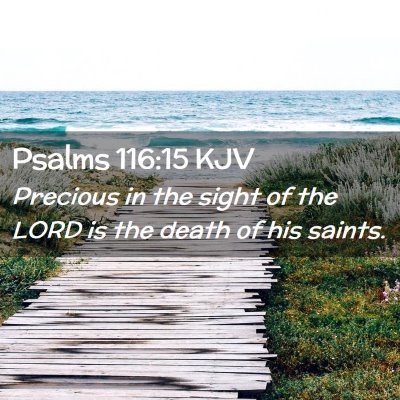 Psalms 116:15 KJV Free Bible Images