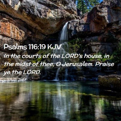 Psalms 116:19 KJV Free Bible Images