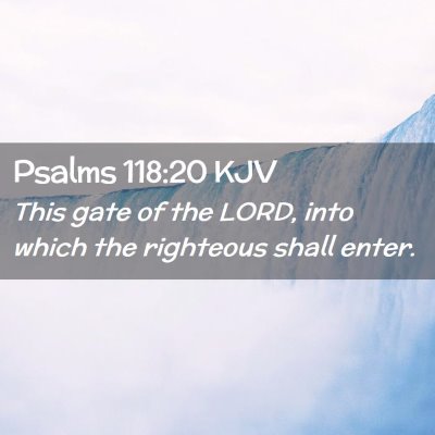 Psalms 118:20 KJV Free Bible Images