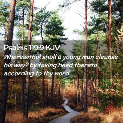 Psalms 119:9 KJV Free Bible Images