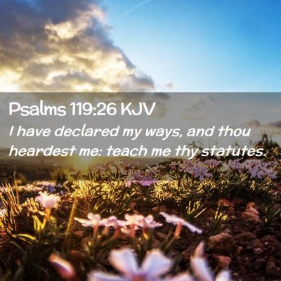 Psalms 119:26 KJV Free Bible Images