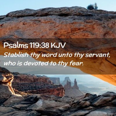 Psalms 119:38 KJV Free Bible Images