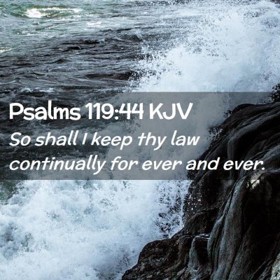 Psalms 119:44 KJV Free Bible Images