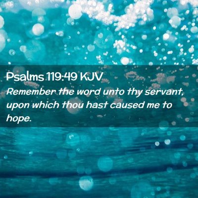 Psalms 119:49 KJV Free Bible Images