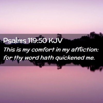 Psalms 119:50 KJV Free Bible Images