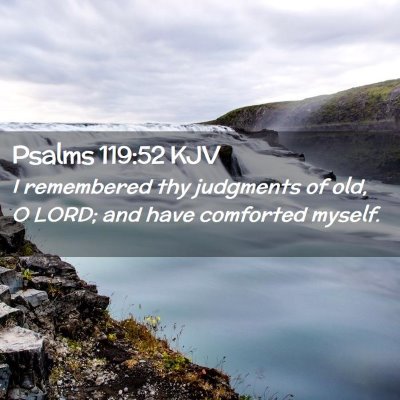 Psalms 119:52 KJV Free Bible Images