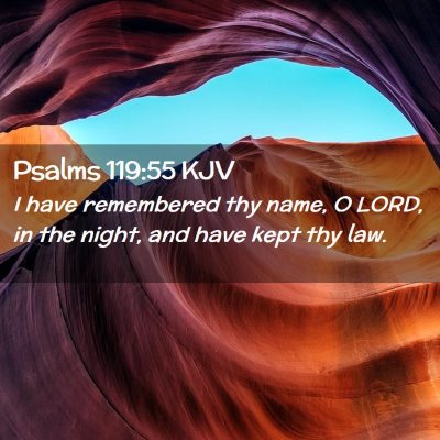 Psalms 119:55 KJV Free Bible Images