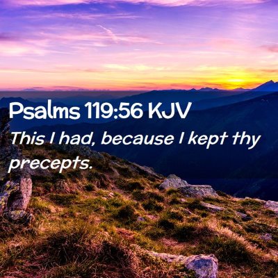 Psalms 119:56 KJV Free Bible Images