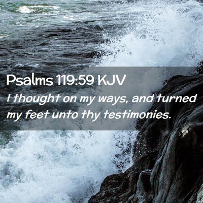 Psalms 119:59 KJV Free Bible Images