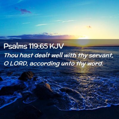 Psalms 119:65 KJV Free Bible Images