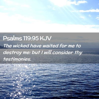 Psalms 119:95 KJV Free Bible Images