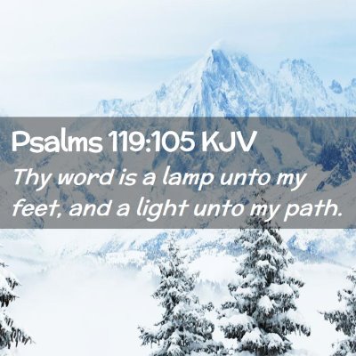 Psalms 119:105 KJV Free Bible Images