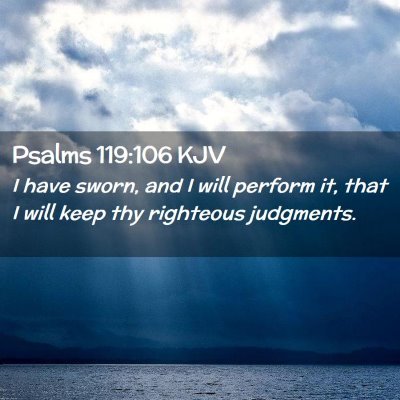 Psalms 119:106 KJV Free Bible Images