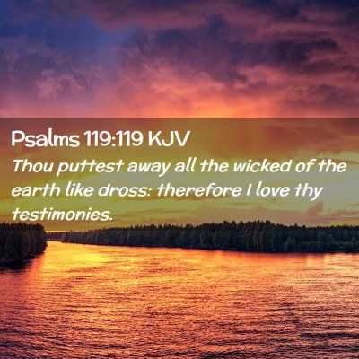 Psalms 119:119 KJV Free Bible Images