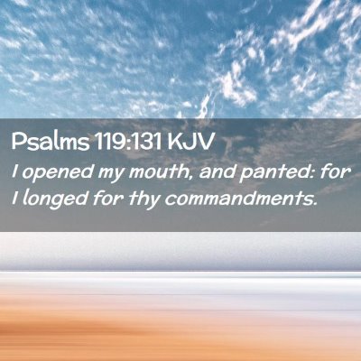 Psalms 119:131 KJV Free Bible Images