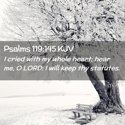 Psalms 119:145 KJV Free Bible Images