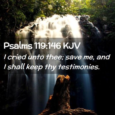 Psalms 119:146 KJV Free Bible Images