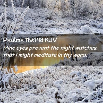 Psalms 119:148 KJV Free Bible Images