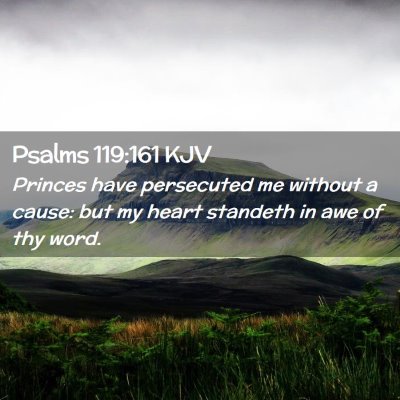 Psalms 119:161 KJV Free Bible Images