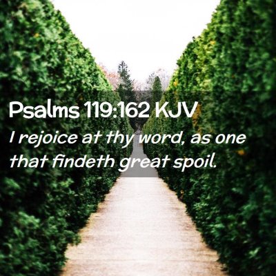 Psalms 119:162 KJV Free Bible Images